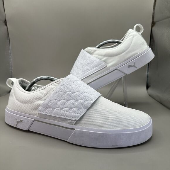 Puma Other - Puma El Rey II Slip-On Logomania Sneakers White Men’s 11.5 US 387295-02